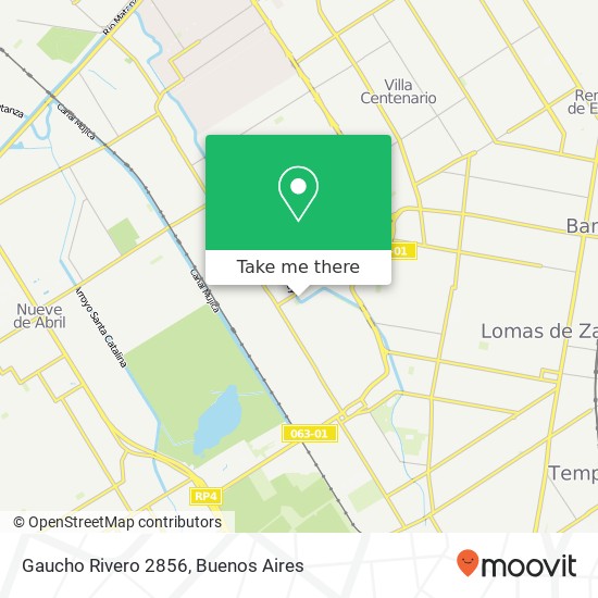 Gaucho Rivero 2856 map