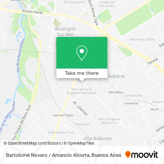 Mapa de Bartolomé Novaro / Amancio Alcorta