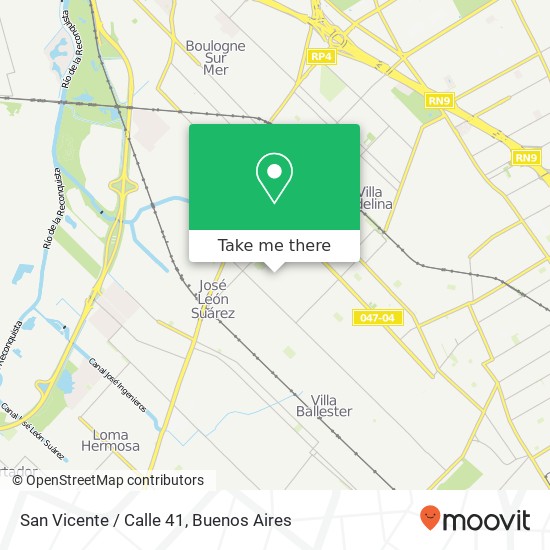 San Vicente / Calle 41 map