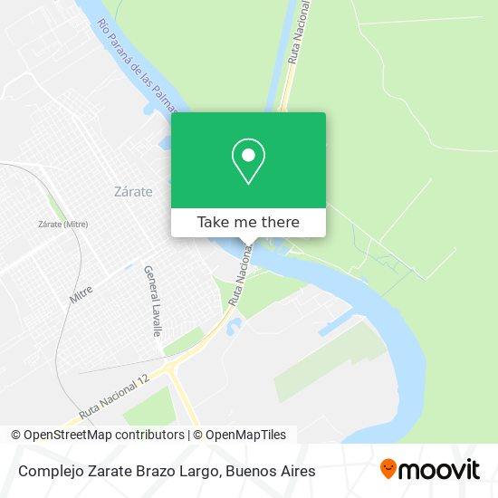 Complejo Zarate Brazo Largo map