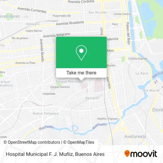 Hospital Municipal F. J. Muñiz map