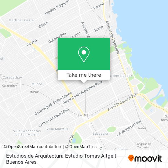 Estudios de Arquitectura-Estudio Tomas Altgelt map