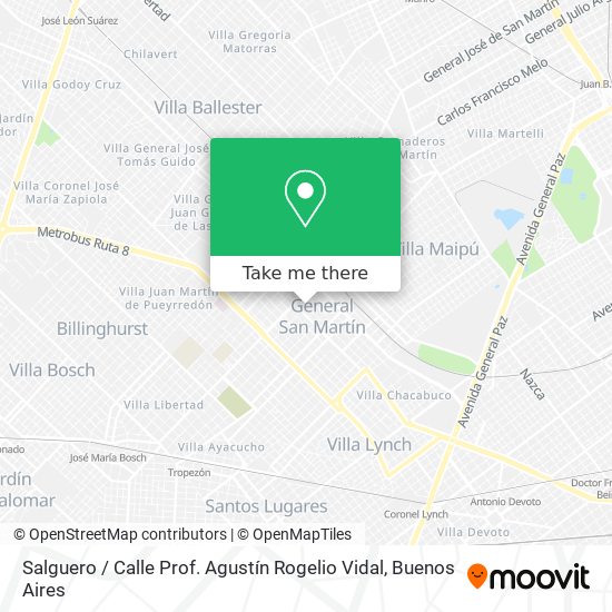 Salguero / Calle Prof. Agustín Rogelio Vidal map