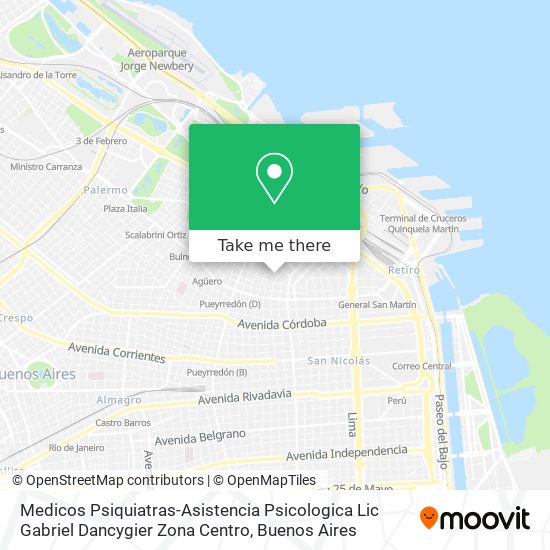 Medicos Psiquiatras-Asistencia Psicologica Lic Gabriel Dancygier Zona Centro map