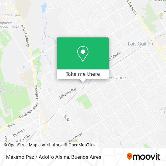 Máximo Paz / Adolfo Alsina map