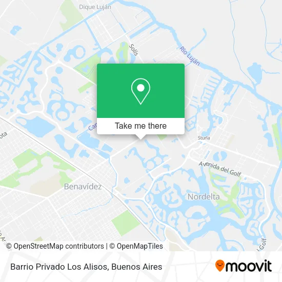 Mapa de Barrio Privado Los Alisos