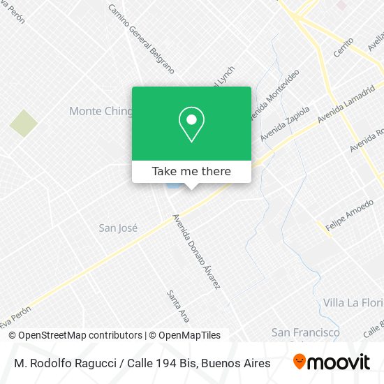 Mapa de M. Rodolfo Ragucci / Calle 194 Bis