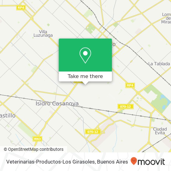 Veterinarias-Productos-Los Girasoles map