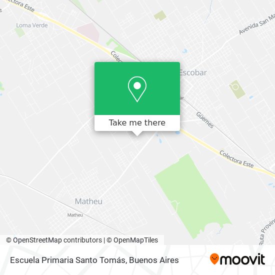 Escuela Primaria Santo Tomás map