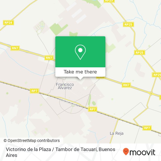 Victorino de la Plaza / Tambor de Tacuarí map