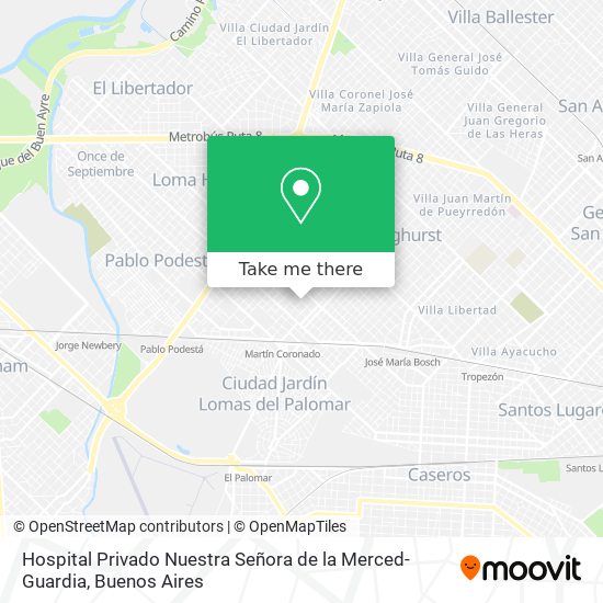 Hospital Privado Nuestra Señora de la Merced-Guardia map