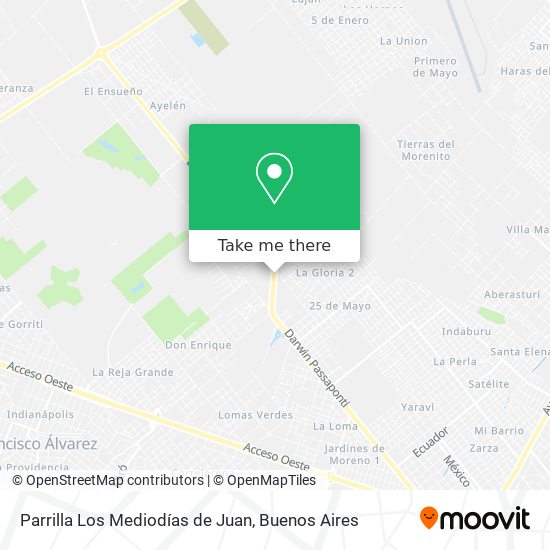 Parrilla Los Mediodías de Juan map