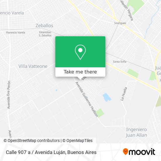 Calle 907 a / Avenida Luján map