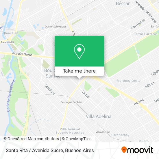Santa Rita / Avenida Sucre map