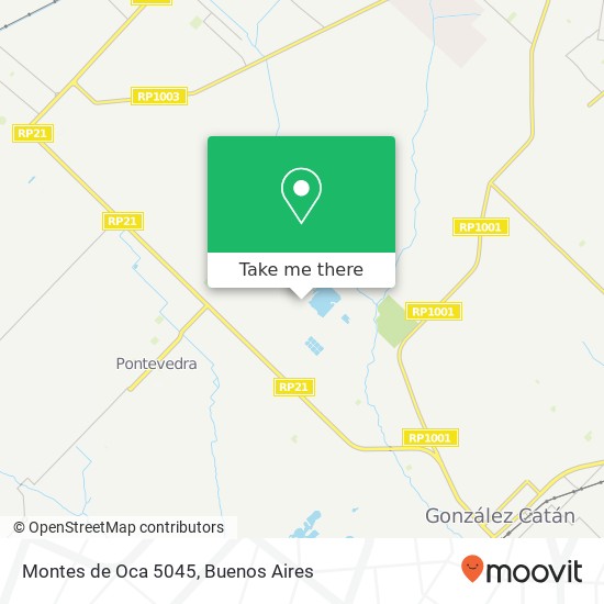 Montes de Oca 5045 map