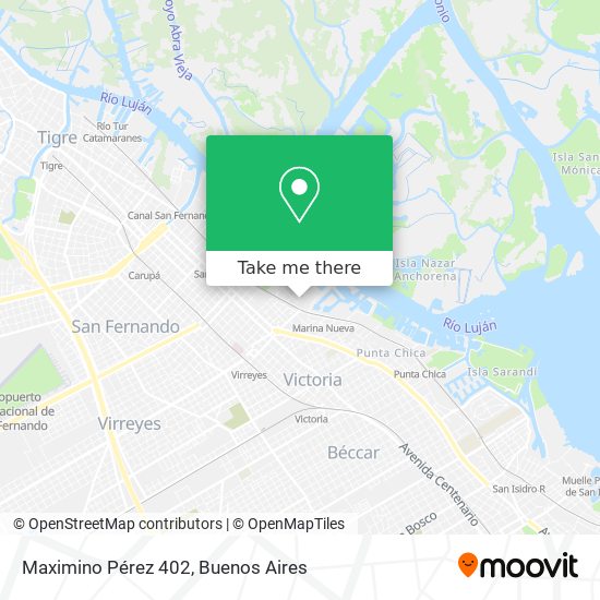 Maximino Pérez 402 map