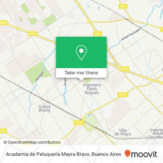 Academia de Peluquería Mayra Bravo map