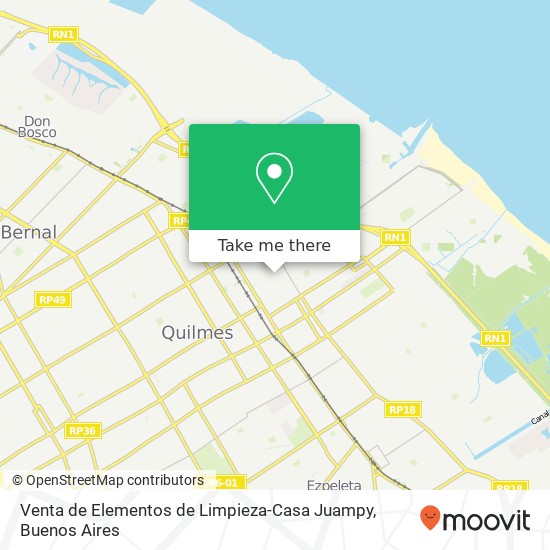 Mapa de Venta de Elementos de Limpieza-Casa Juampy