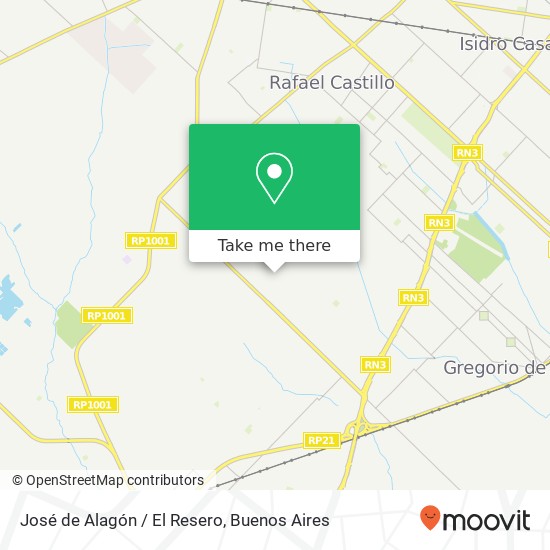 José de Alagón / El Resero map