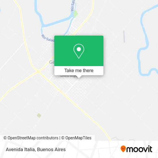 Mapa de Avenida Italia