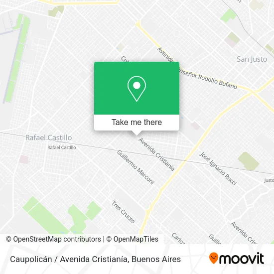 Mapa de Caupolicán / Avenida Cristianía