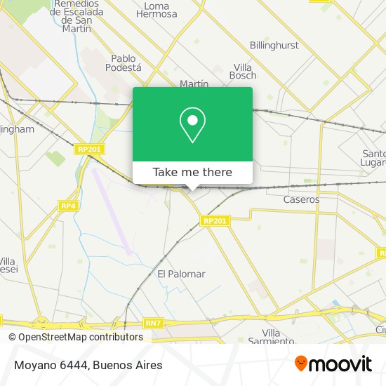 Moyano 6444 map