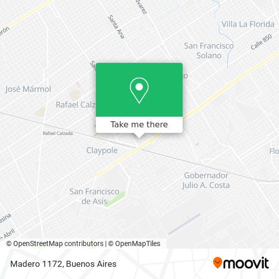 Mapa de Madero 1172