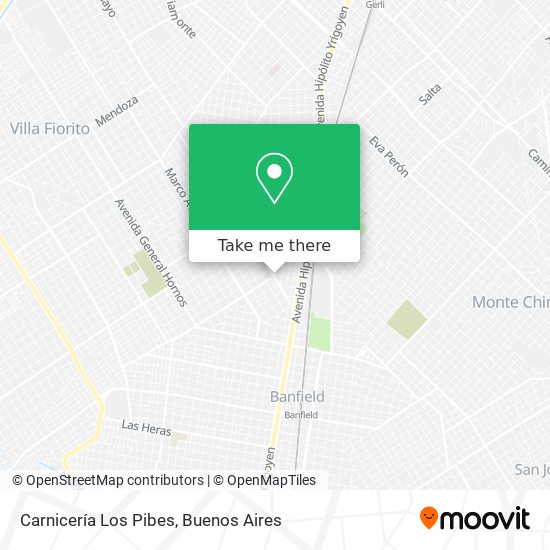 Carnicería Los Pibes map