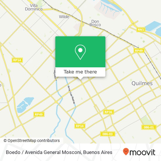 Boedo / Avenida General Mosconi map