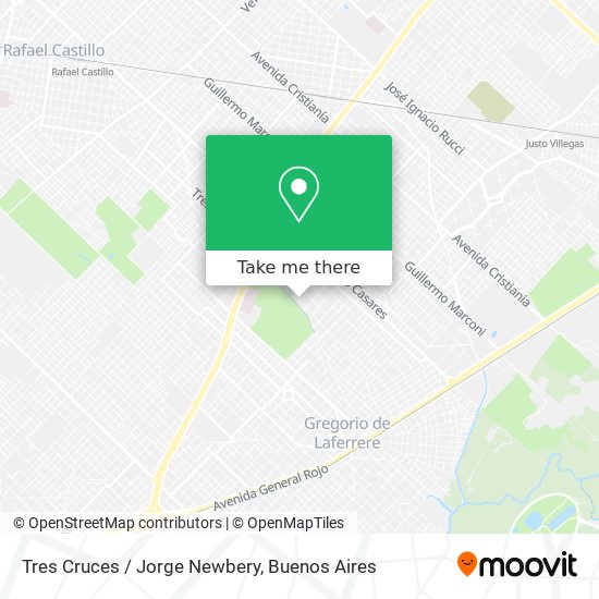 Tres Cruces / Jorge Newbery map