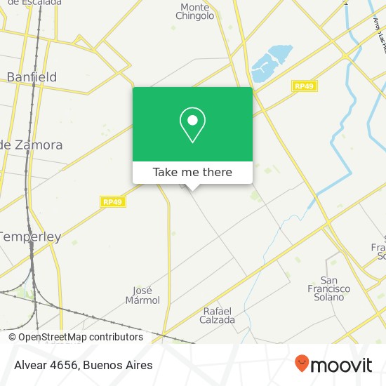 Alvear 4656 map