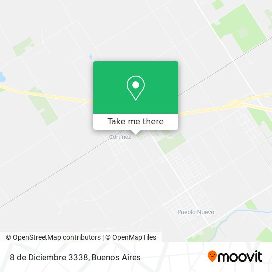 8 de Diciembre 3338 map