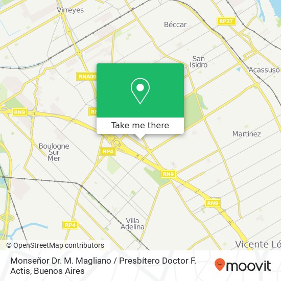Monseñor Dr. M. Magliano / Presbítero Doctor F. Actis map