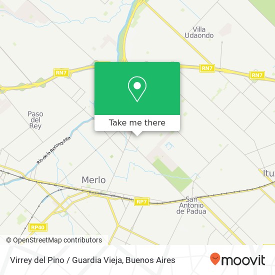 Mapa de Virrey del Pino / Guardia Vieja