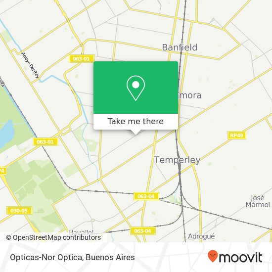 Opticas-Nor Optica map