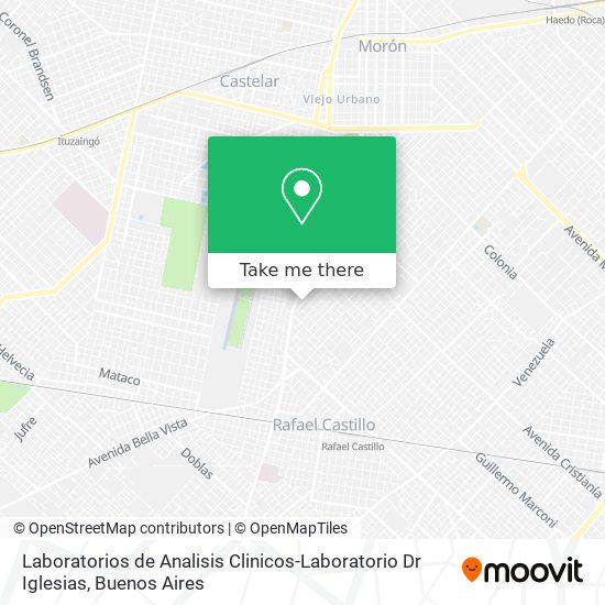 Laboratorios de Analisis Clinicos-Laboratorio Dr Iglesias map