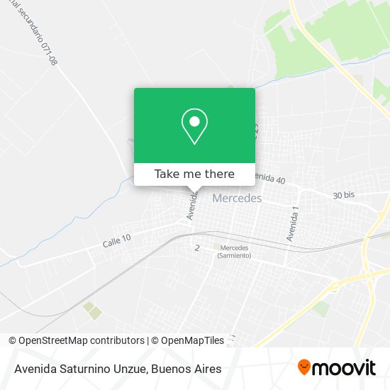 Avenida Saturnino Unzue map
