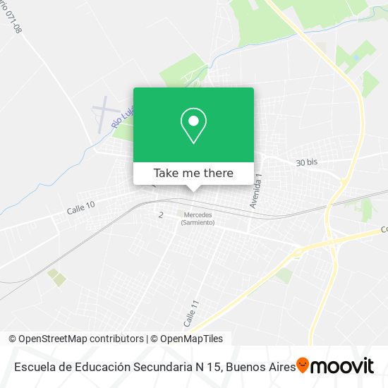 Escuela de Educación Secundaria N 15 map