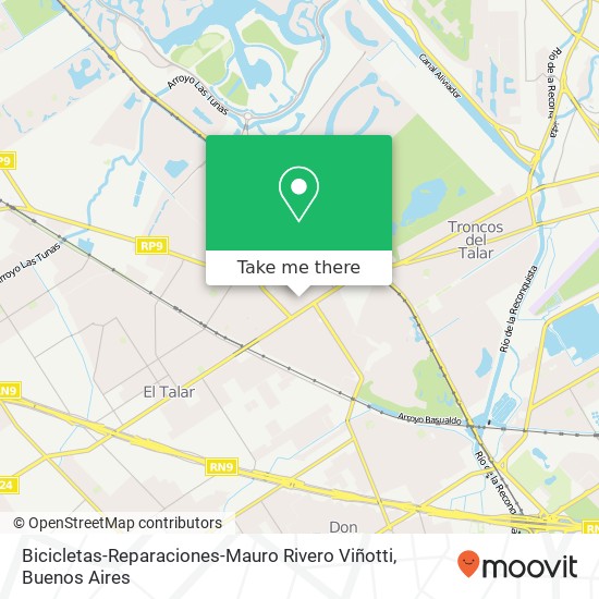 Bicicletas-Reparaciones-Mauro Rivero Viñotti map