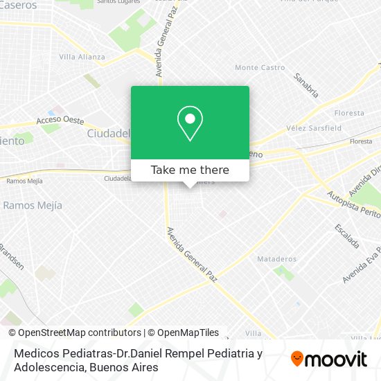 Medicos Pediatras-Dr.Daniel Rempel Pediatria y Adolescencia map