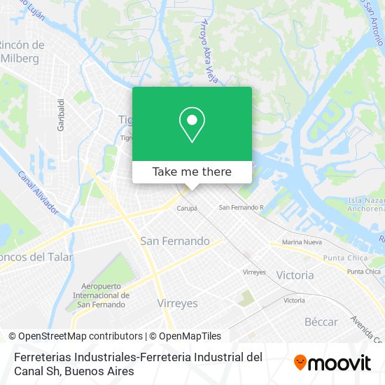 Ferreterias Industriales-Ferreteria Industrial del Canal Sh map