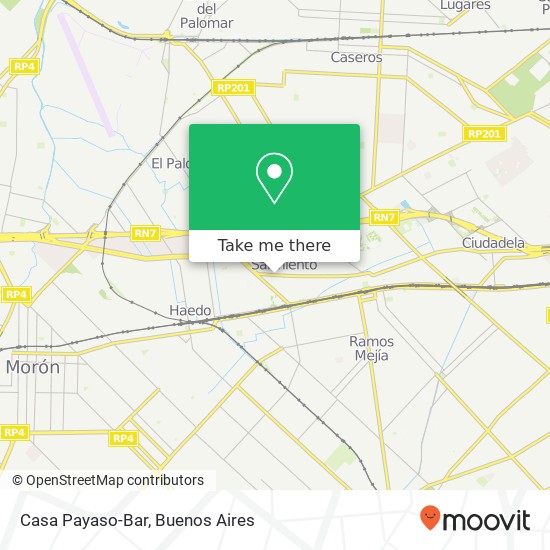 Mapa de Casa Payaso-Bar