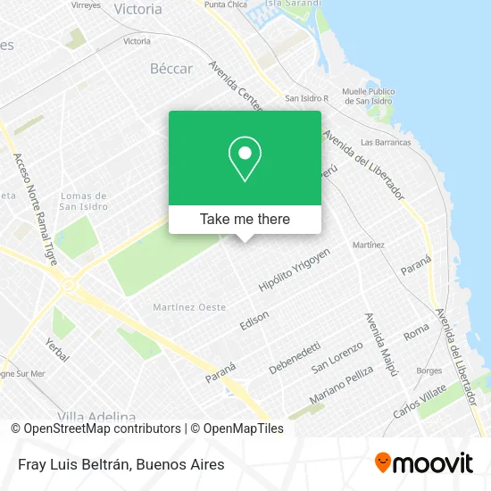 Mapa de Fray Luis Beltrán