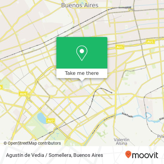 Agustín de Vedia / Somellera map