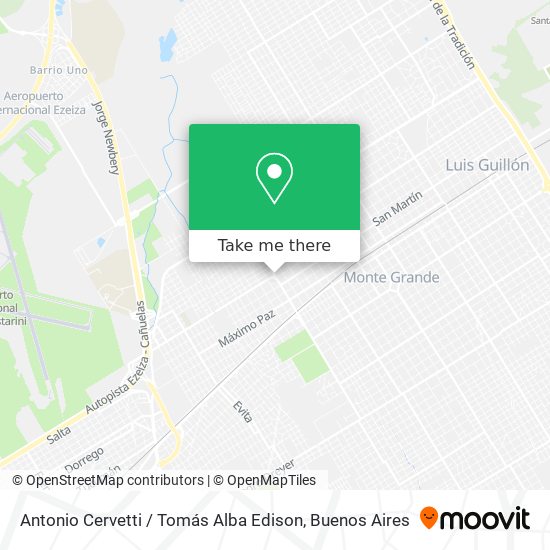 Antonio Cervetti / Tomás Alba Edison map