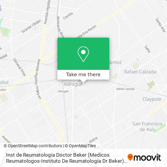 Inst de Reumatologia Doctor Beker (Medicos Reumatologos-Instituto De Reumatologia Dr Beker) map