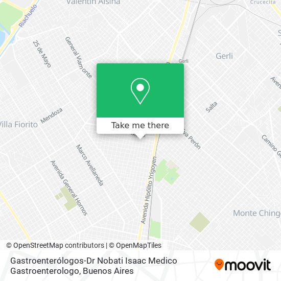 Mapa de Gastroenterólogos-Dr Nobati Isaac Medico Gastroenterologo