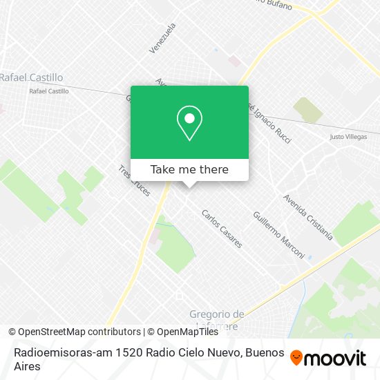 Radioemisoras-am 1520 Radio Cielo Nuevo map