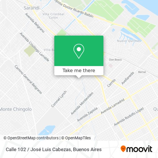 Calle 102 / José Luis Cabezas map