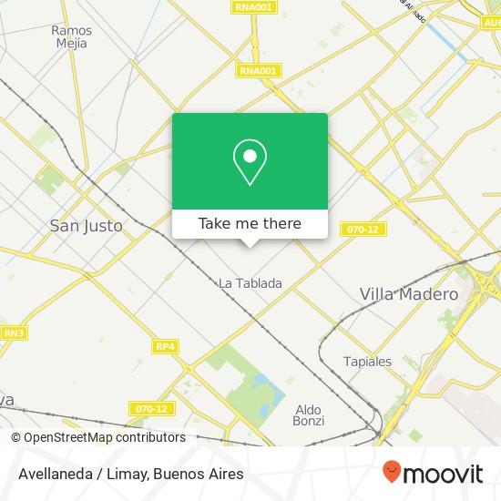 Mapa de Avellaneda / Limay